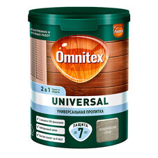 Антисептик Pinotex/Omnitex Universal 2 в 1 декоративный для дерева скандинавский серый 0,9 л