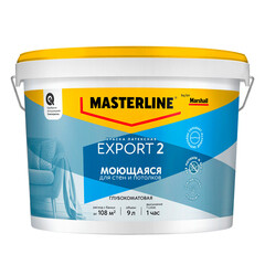 Изображение товара Краска интерьерная Marshall/Masterline Export 2 база BW белая 9 л