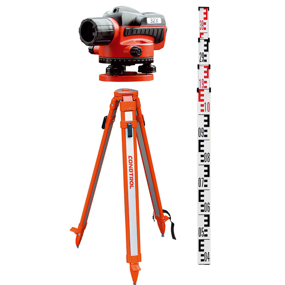 Изображение товара Комплект геодезического оборудования Condtrol 32X оптический уровень рейка штатив