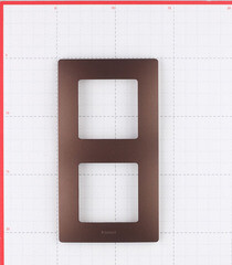 Рамка Legrand Etika двухместная какао (672572) - фото 3