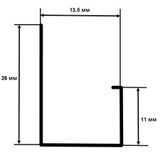L-профиль алюминиевый 3 м 1 мм бежевый RAL 1015 - фото 3