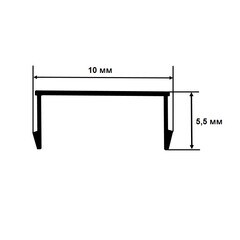 Пи-заглушка алюминиевая 3 м 1 мм бежевая RAL 1015 - фото 2