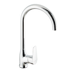 Изображение товара Смеситель для кухни Rossinka S хром с высоким изливом однорычажный (S35-23)