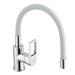 Смеситель для кухни Rossinka Z хром/серый с гибким изливом однорычажный (Z35-35U-Gray) - фото 13