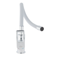 Смеситель для кухни Rossinka Z хром/серый с гибким изливом однорычажный (Z35-35U-Gray) - фото 12