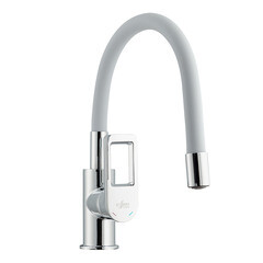 Смеситель для кухни Rossinka Z хром/серый с гибким изливом однорычажный (Z35-35U-Gray) - фото 2