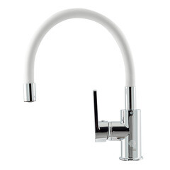 Смеситель для кухни Rossinka Z хром/белый с гибким изливом однорычажный (Z35-35U-White) - фото 13