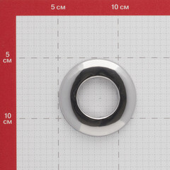 Отражатель декоративный для полотенцесушителя 1" d68 мм плоский хром - фото 4