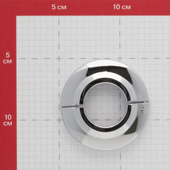 Отражатель декоративный разъемный для полотенцесушителя 1" d73 мм хром - фото 3