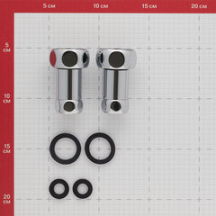 Соединитель прямой для полотенцесушителя 1 ВР(г) х 1/2 ВР(г) хром (2 шт.) - фото 3