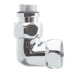 Соединитель угловой для полотенцесушителя 3/4 ВР(г) х 1/2 НР(ш) хром (2 шт.) - фото 5