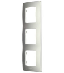 Рамка Legrand Etika трехместная алюминий (672553) - фото 2