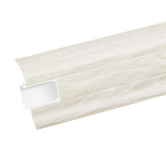 Плинтус ПВХ напольный Winart 58 мм дуб аргенто 2500 мм S-профиль с кабель-каналом - фото 5