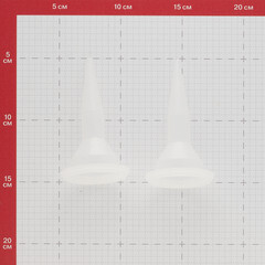 Насадка пластиковая к пистолету для герметика 600 мл Hesler (2 шт.) - фото 2