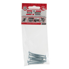 Винт оцинкованный M4x40 мм DIN 7985 полукруглая головка (9 шт.) - фото 2