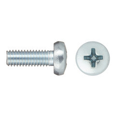 Винт оцинкованный M6x16 мм DIN 7985 полукруглая головка (12 шт.) - фото 1