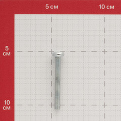 Винт оцинкованный M6x50 мм DIN 7985 полукруглая головка (6 шт.) - фото 3