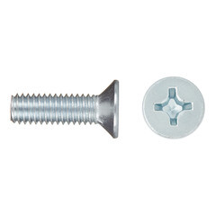 Изображение товара Винт оцинкованный M6x20 мм DIN 965 потайная головка (10 шт.)