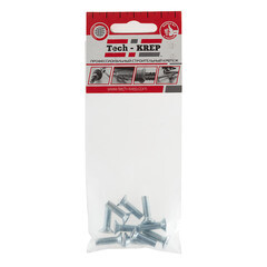 Винт оцинкованный M6x20 мм DIN 965 потайная головка (10 шт.) - фото 2