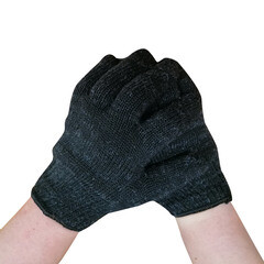 Перчатки шерстяные утепленные черные 10 (XL) - фото 2