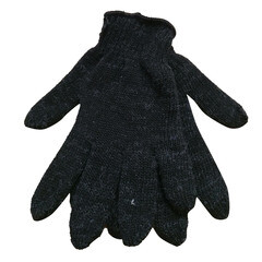 Перчатки шерстяные утепленные черные 10 (XL) - фото 5