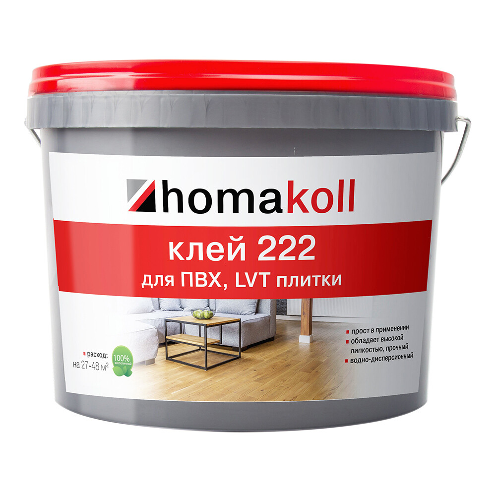 Изображение товара Клей Homa Homakoll 222-12-19 для ПВХ и LVT плитки Изображение товара Клей Homa Homakoll 222-12-19 для ПВХ и LVT плитки