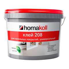 Клей акриловый для гибких напольных покрытий Homa Homakoll 208 4 кг