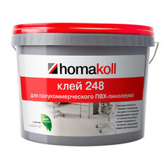 Клей акриловый для полукоммерческого ПВХ-линолеума Homa Homakoll 248 14 кг