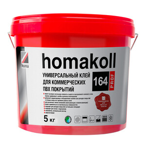 Клей акриловый для коммерческих ПВХ покрытий Homa Homakoll 164 Prof 5 кг — купить в Санкт-Петербурге: цена за штуку, характеристики, отзывы, фото в интернет-магазине Петрович