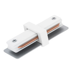 Коннектор для однофазного шинопровода прямой Feron белый (10314) - фото 4