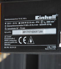 Плиткорез электрический Einhell TE-SC 920 L (4301432) 2200 Вт 300 мм - фото 5