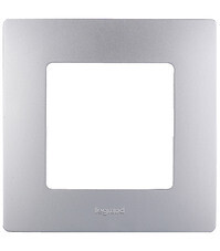 Рамка Legrand Etika одноместная алюминий (672551)