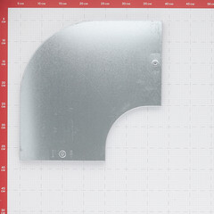 Крышка на угол горизонтальный 90° для лотка DKC 200х50 мм (38004) - фото 2