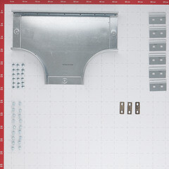 Ответвитель для лотка Т-образный горизонтальный DKC 150х50 мм с креплением (36123K) - фото 3