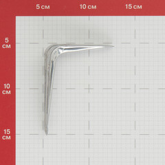 Консоль 75x100 мм хромированная - фото 2