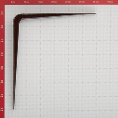 Консоль 300x350 мм коричневая - фото 2