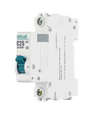 Автоматический выключатель модульный Dekraft BA-101 1P 25А тип C 4,5 кА 230/400 В (11056DEK) - фото 5