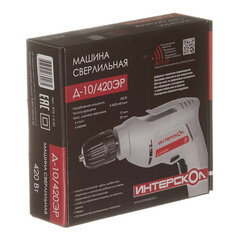 Дрель сетевая Интерскол Д-10/420ЭР 420 Вт быстрозажимной патрон (672.1.0.00) - фото 4