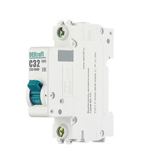 Автоматический выключатель модульный Dekraft BA-101 1P 32А тип C 4,5 кА 230/400 В (11057DEK) - фото 5