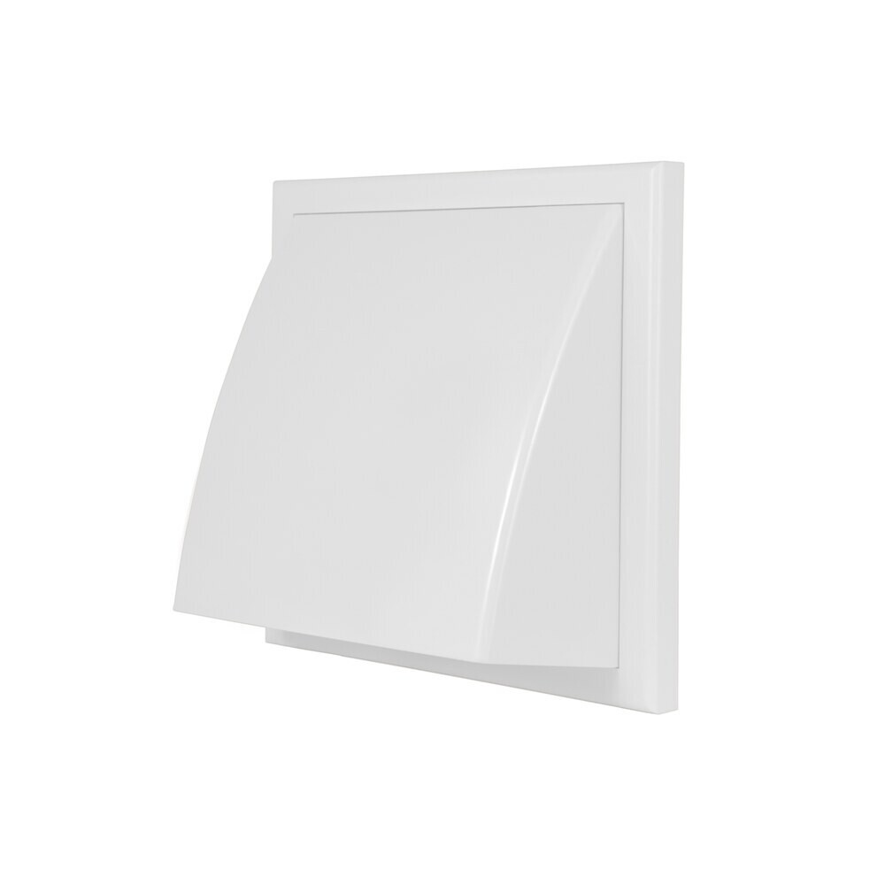 Изображение товара Выход вентиляционный стенной Центр Тагис с обратным клапаном и с фланцем d125/150 мм пластиковый 185х185 мм белый