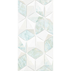Плитка декор Alma Ceramica Nevada голубая геометрия 01 500x249x7,5 мм - фото 2