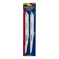 Пилки для сабельной пилы Практика S4860DF BIM универсальные L280 мм быстрый рез (2 шт.) (773-576) - фото 2