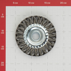 Корщетка для УШМ Практика витая жесткая радиальная d125x22,2 мм - фото 3