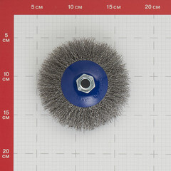 Корщетка для УШМ Практика мягкая радиальная d115 мм M14 - фото 3