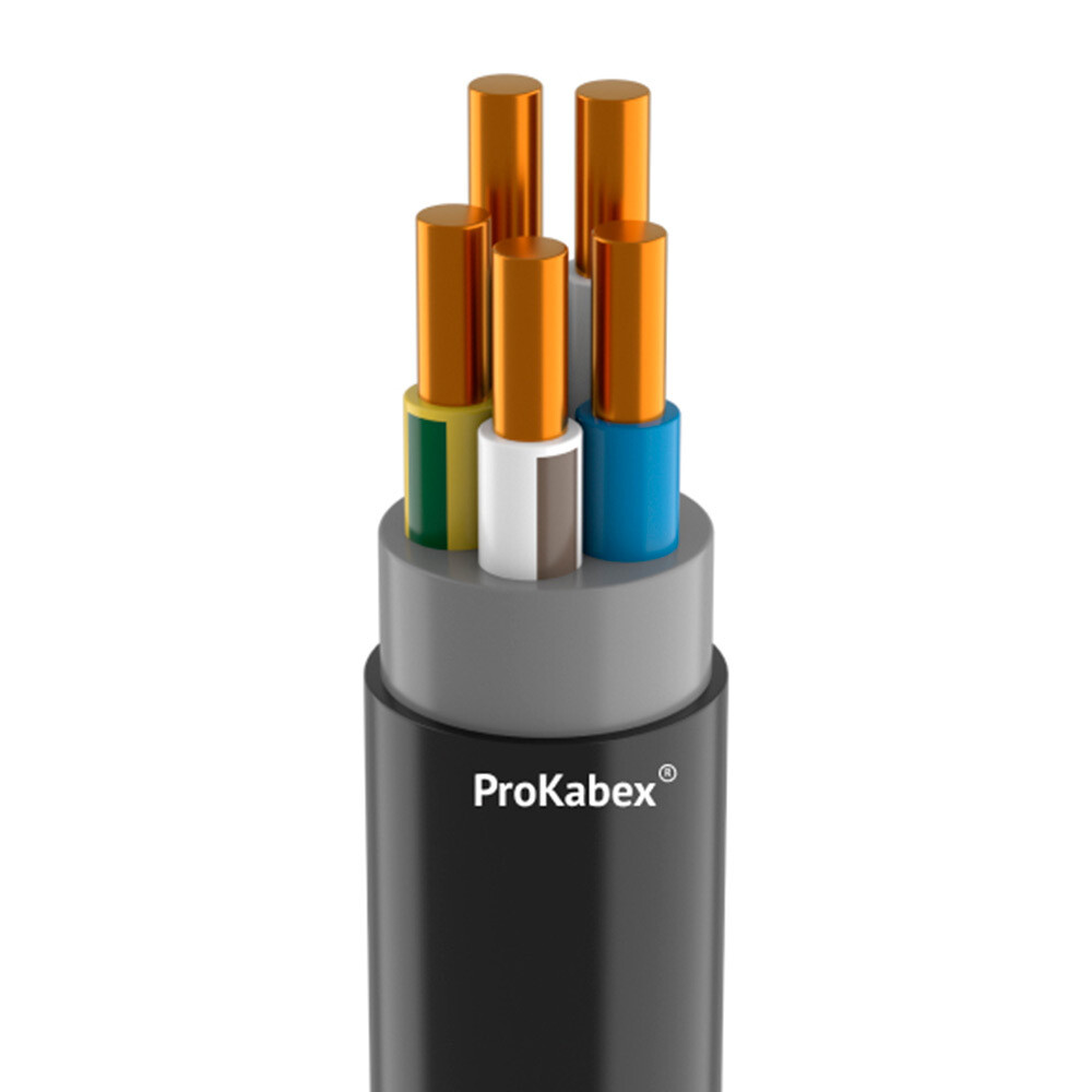 

Кабель Кабэкс ППГ-нг(А)-HF 5х2,5 барабан, Черный