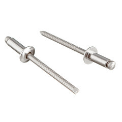 Заклепка вытяжная 4,0x10 мм нержавеющая сталь/нержавеющая сталь (100 шт.) - фото 2