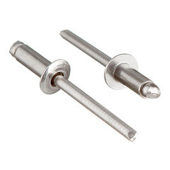 Заклепка вытяжная 4,8x12 мм нержавеющая сталь/нержавеющая сталь (100 шт.) - фото 2