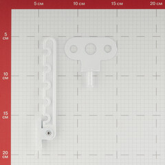 Ограничитель открывания створки Гребенка стальной белый - фото 2