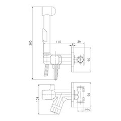 Смеситель с гигиеническим душем встраиваемый Lemark Solo со скрытой частью в комплекте хром (LM7165C) - фото 8