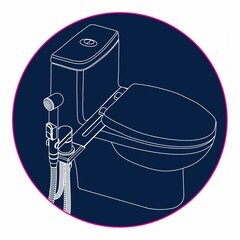 Смеситель с гигиеническим душем Rossinka X с установкой на унитаз хром (X25-56) - фото 10